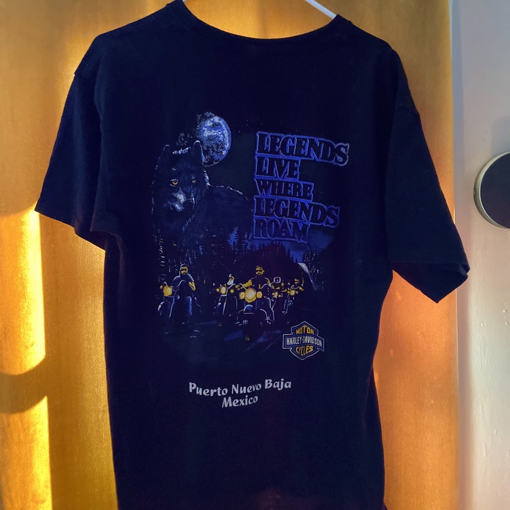 Harley Davidson wolf Tee